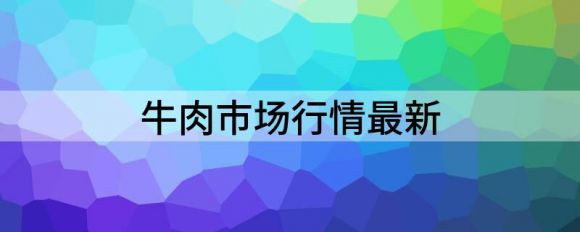 牛肉市场行情最新（解读6月16日牛肉价格行情如何）-1